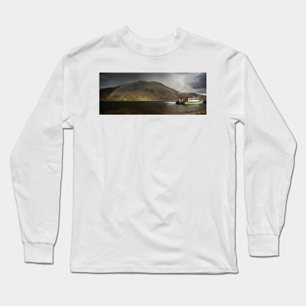 Glenridding Rainbow Long Sleeve T-Shirt by davehudspeth